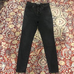 Everlane Auth. Stretch High-Rise Skinny Button Fly